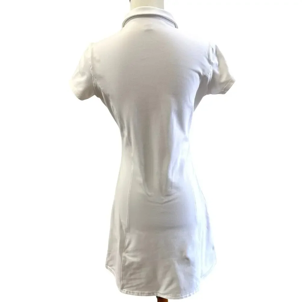 Mono B Tennis Dress Womens M White Polo Athletic Golf Pickleball - Picture 5 of 6